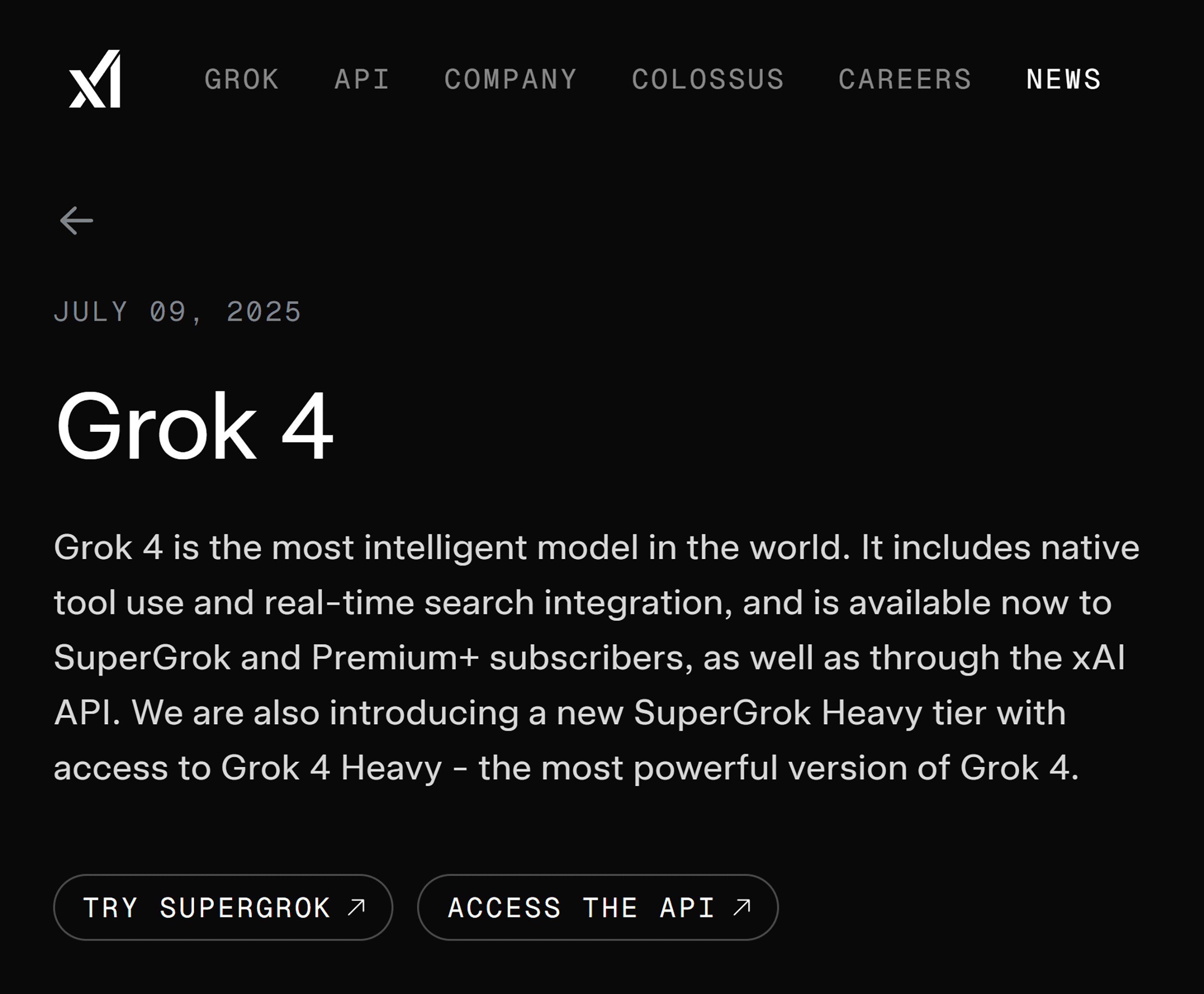 grok 4 homepage sw3LFY | Craig Hordlow