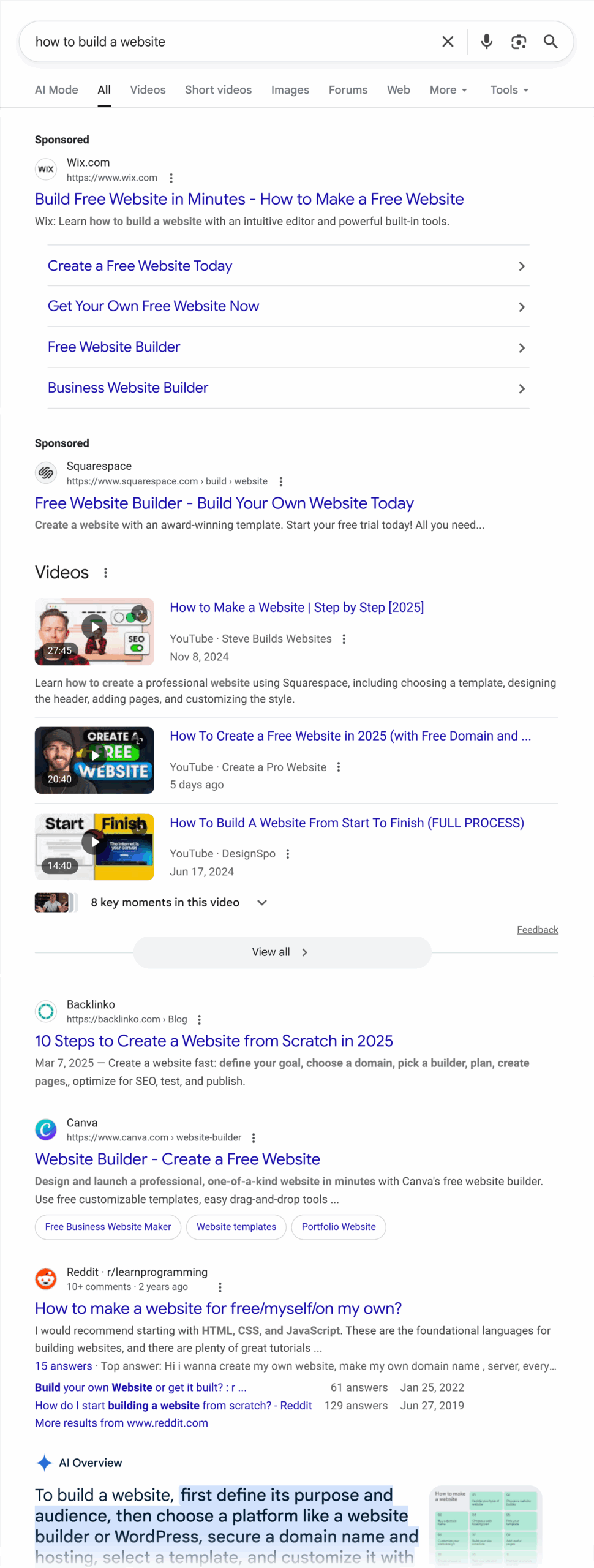 google serp how to build a website zl1UsI scaled | Craig Hordlow